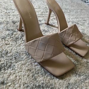 Marc fisher square toe mules